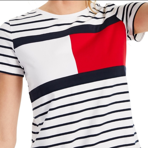 Tommy Hilfiger with Blue Stripes T-Shirt Dress - Picture 3 of 11